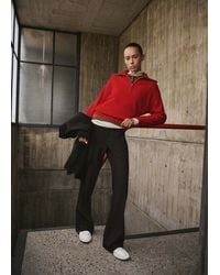 Mango - Sweater With Contrasting Zip Collar - Lyst