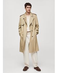 Mango - Relaxed Fit Trench Trench Coat With Belt - Lyst