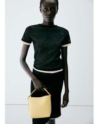Mango - Faux-Leather Bucket Handbag - Lyst
