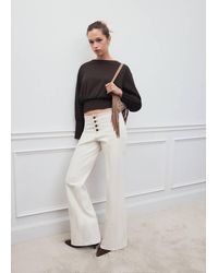 MANGO TEEN - Cotton T-Shirt With Gathered Details - Lyst