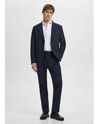 Mango - Camicia Completo 100% Cotone Slim-Fit Bianco - Lyst