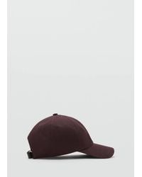 Mango - Cotton Visor Cap - Lyst