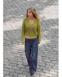 MANGO TEEN - V-Neck Knitted Jumper - Lyst