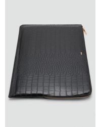 Mango - Laptop-Hülle Mit Kroko-Prägung - Lyst