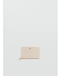 Mango - Small Wallet With Saffiano Effect - Lyst