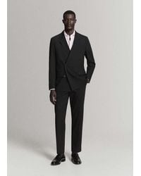 Mango - Slim Fit 100% Cotton Striped Formal Shirt - Lyst