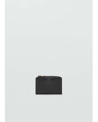 Mango - Small Wallet With Saffiano Effect - Lyst