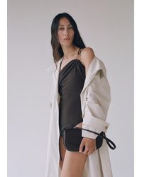 Mango - Raffia Shoulder Bag With Flap - Lyst