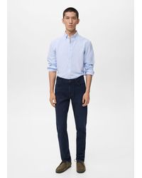 Mango - Patrick Slim-Fit Dark-Wash Jeans - Lyst