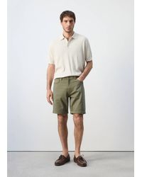 Mango - Slim-Fit Denim Bermuda Shorts - Lyst