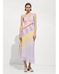 Mango - Printed Strap Dress - Lyst