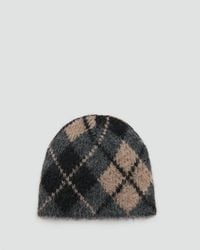 Mango - Argyle Hat - Lyst