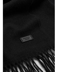 Mango - Plain Fringed Scarf - Lyst