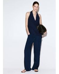 Mango - Asymmetric Hem Lyocell Top - Lyst