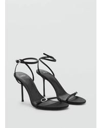 Mango - Buckle Detail Stiletto Sandals - Lyst