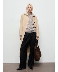 Mango - Animal Print Sweater - Lyst