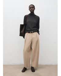 Mango - Draped Turtleneck Sweater - Lyst