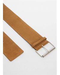 Mango - Wide Leather Belt - Lyst