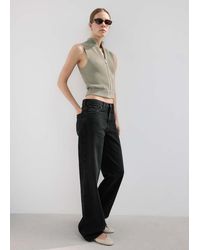 Mango - Danila High-Waisted Wide Leg Jeans - Lyst