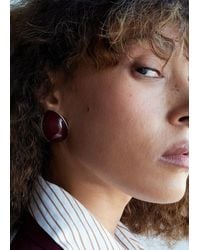 Mango - Boucles D'Oreilles Rondes Combinées Argent - Lyst