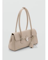 Mango - City Shoulder Bag With Flap - Lyst