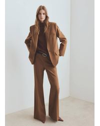 Mango - Straight Suit Jacket With Lapel Pockets - Lyst