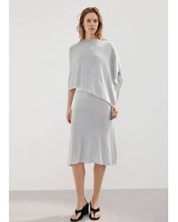 Mango - Asymmetrical Knitted Cape - Lyst