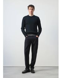 Mango - 100% Cotton Cable Knit Sweater - Lyst