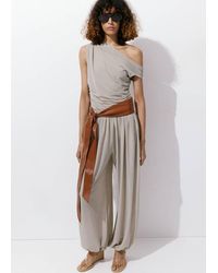 Mango - Asymmetrical Draped Top - Lyst