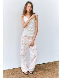 MANGO TEEN - Low-Rise Printed Jeans - Lyst