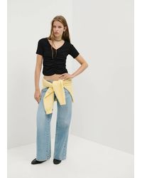 MANGO TEEN - Draped Cotton T-Shirt - Lyst