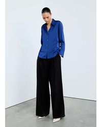 Mango - Regular-Fit Satin Shirt - Lyst