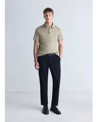 Mango - Slim-Fit Thermolite Polo Shirt - Lyst