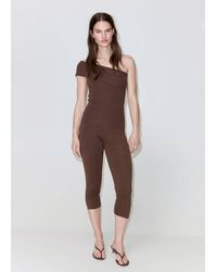 Mango - Strapless Knitted Top - Lyst