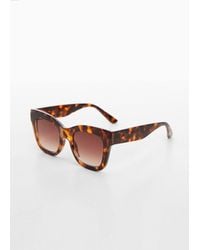 Mango - Squared Frame Sunglasses - Lyst