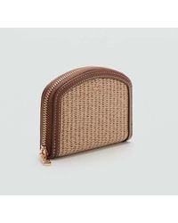 Mango - Medium Texture Wallet - Lyst