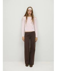 MANGO TEEN - Low-Waist Straight-Leg Jeans - Lyst