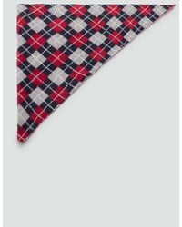 Mango - Diamond-Patterned Triangular Scarf - Lyst
