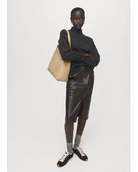 Mango - Faux-Leather Bucket Handbag - Lyst