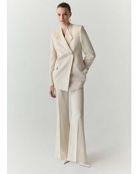 Mango - Blazer Suit Lapel Detail - Lyst