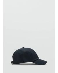 Mango - Piqué Cotton Cap - Lyst
