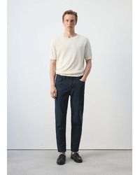 Mango - Ben Cropped Tapered-Fit Jeans - Lyst