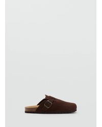 MANGO TEEN - Leather Clogs With Buckle - Lyst