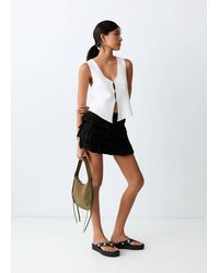 MANGO TEEN - Ruffled Short Skirt - Lyst