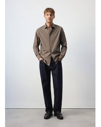 Mango - Regular-Fit 100% Cotton Shirt - Lyst