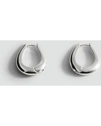 Mango - Volume Hoop Earrings - Lyst