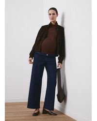 Mango - Wide Leg Maternity Jeans - Lyst