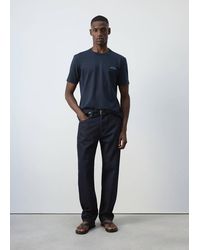Mango - 100% Cotton T-Shirt Text - Lyst