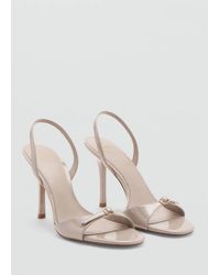 Mango - High-Heeled Sandals With Buckle Straps - Lyst