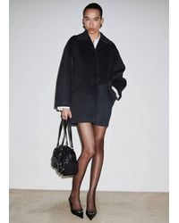 Mango - Wool-Blend Coat With Button Fastening - Lyst